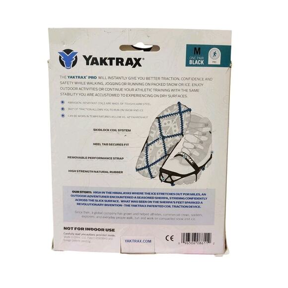 New YakTrax Pro Winter Traction Cleats for Snow & Ice Size Medium - Picture 2 of 2